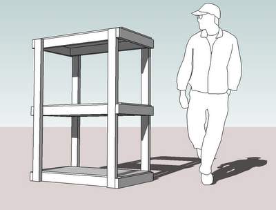 How to build shelving for extra shed storage
