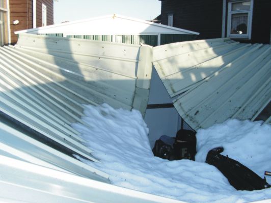 Metal Shed Roof Collapse