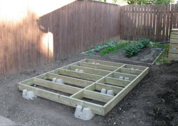 Nice shed solid foundations and floor construction