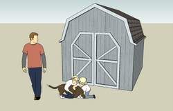 Gambrel Roof Shed