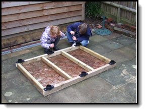 How to build a shed base for your factory supplied shed