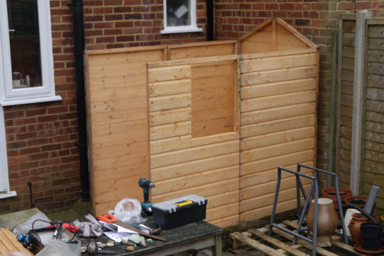 simple and easy steps to build a garbage storage shed