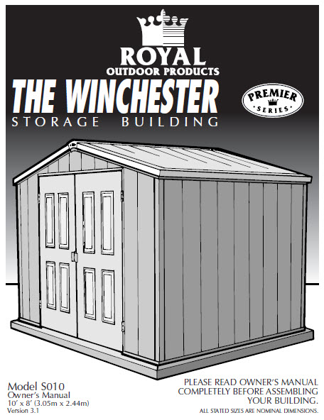 Royal Storage Shed - How Do You Get Parts Now They Are No ...
