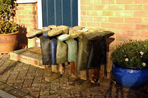 diy welly rack