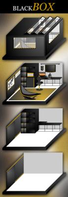 Black, Gold, Black, White.