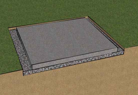 Is a Concrete Shed Base what you need?