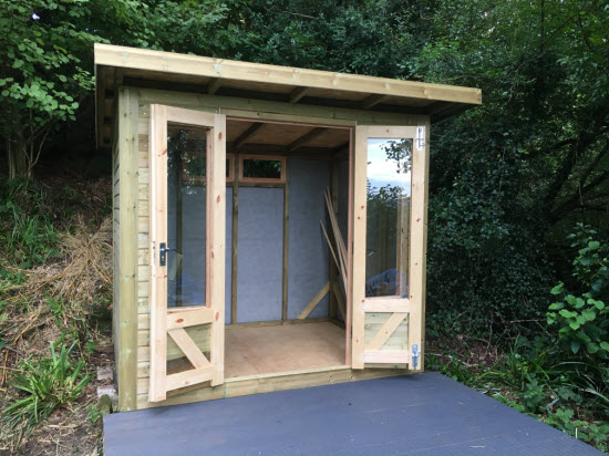 Double door shed