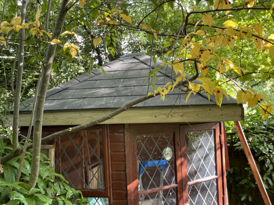eco slate summerhouse roof