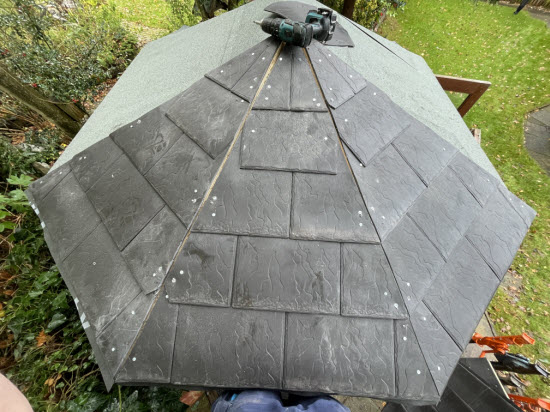 Re-roofing a summerhouse