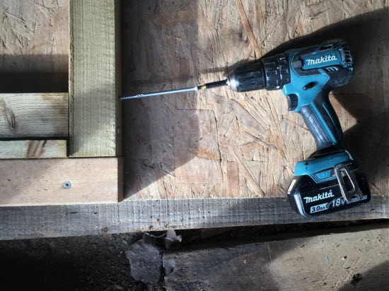 framed ledged and braced shed door