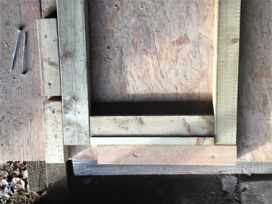 framed ledged and braced shed door