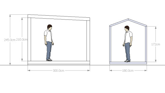 Different shed wall height requirements
