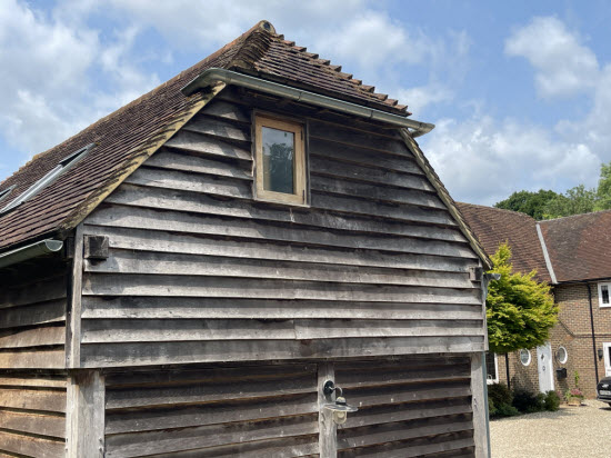 weathered oak featheredge cladding