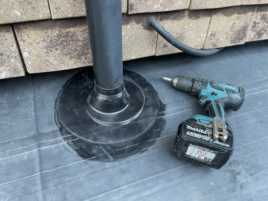 epdm pipe boot installation