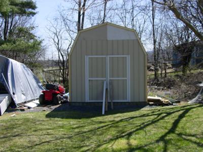 creating a lean-to on to an existing gambrel shed