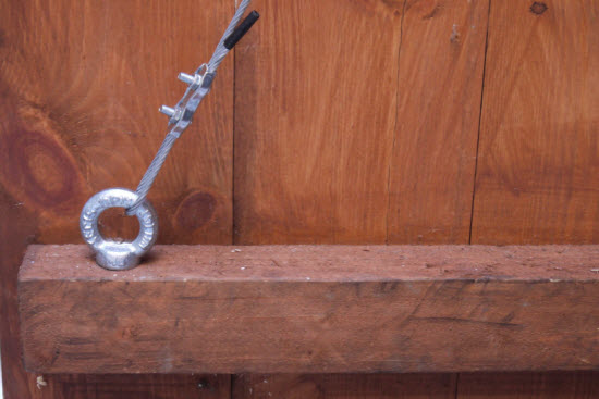 sagging shed door