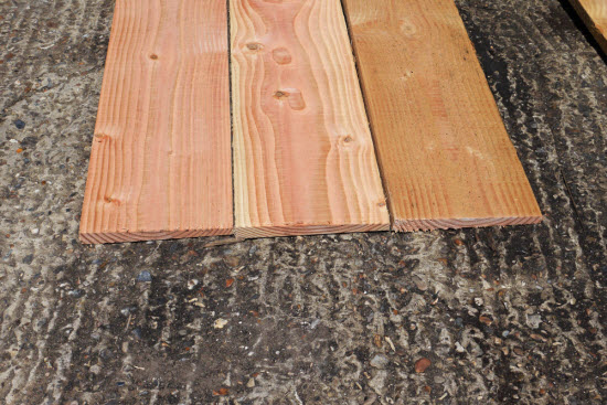 Douglas fir feather edge