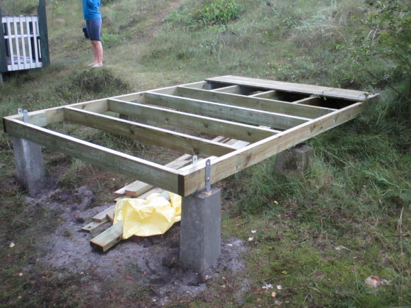 Shed pier foundation