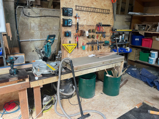 Basic tool shed setup