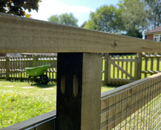 Garden bridge Railing