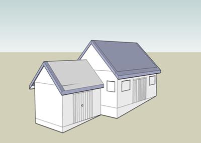 Shed idea  1 (drawn with Google SketchUp)